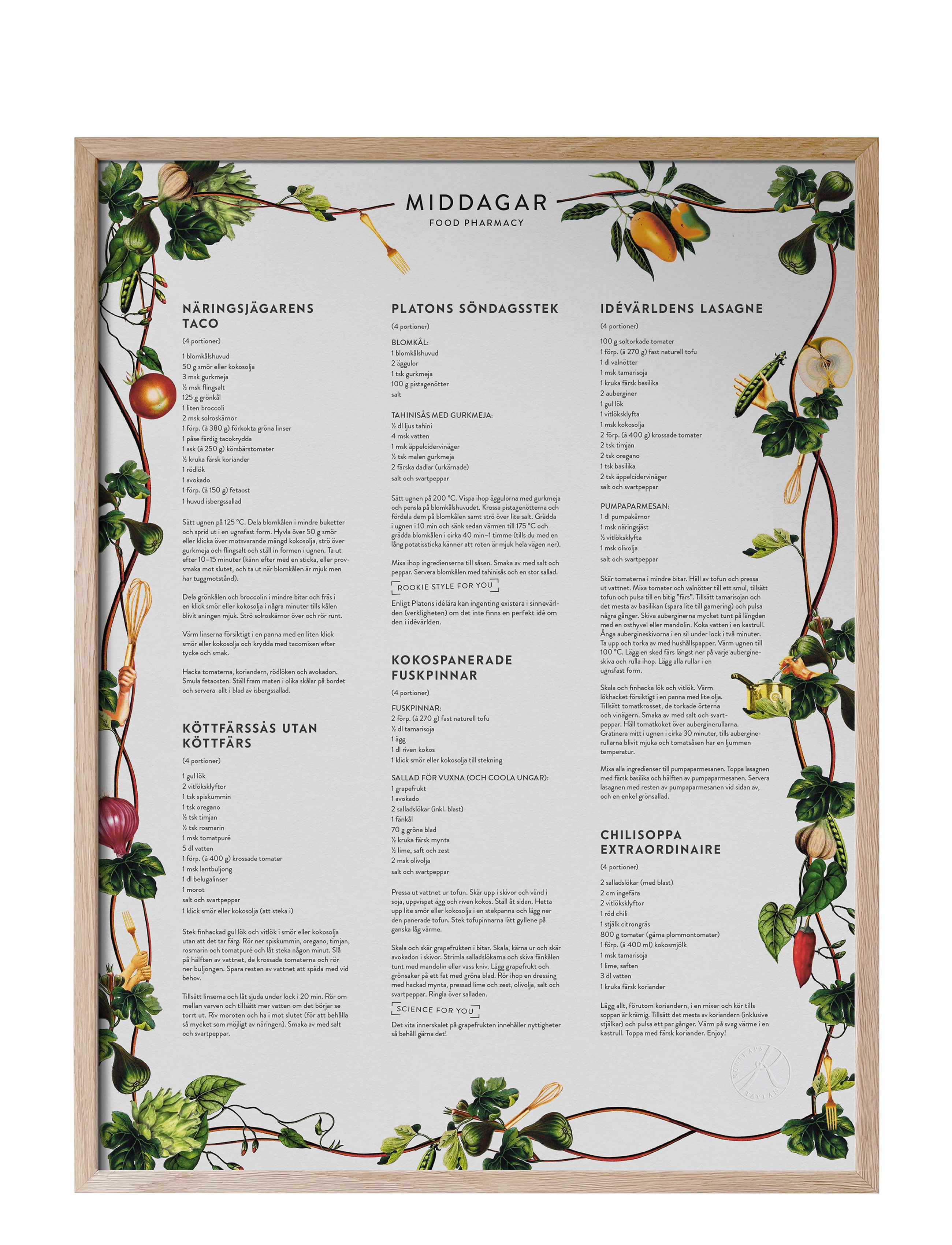 Kunskapstavlan® - Food Pharmacy Middagar - essen - multicolor - 1