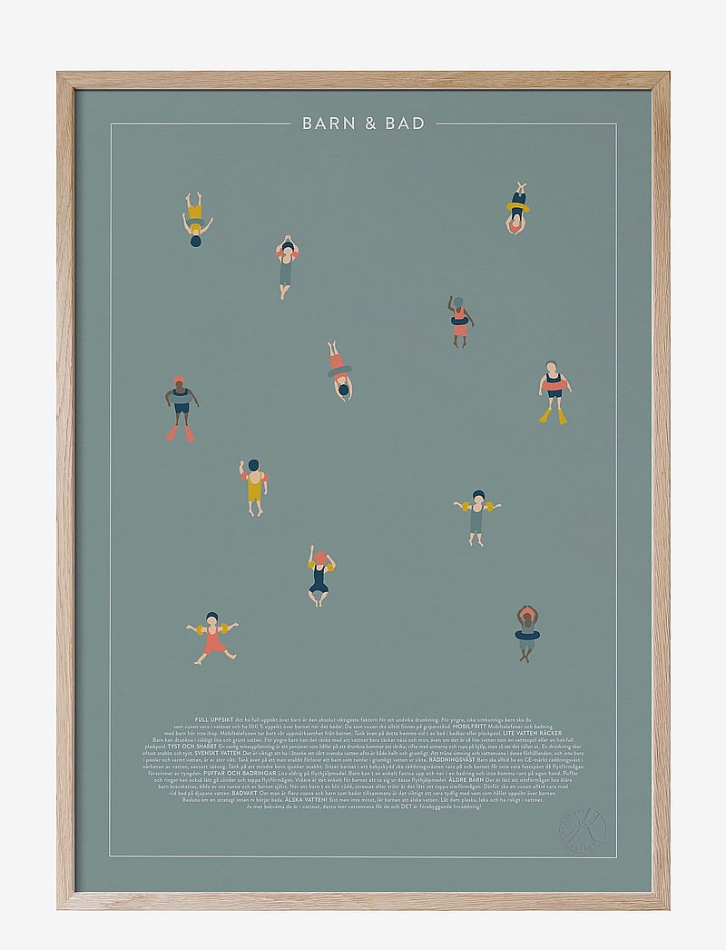 Kunskapstavlan® - Barn & bad - tekstiplakatid - swedish - 1