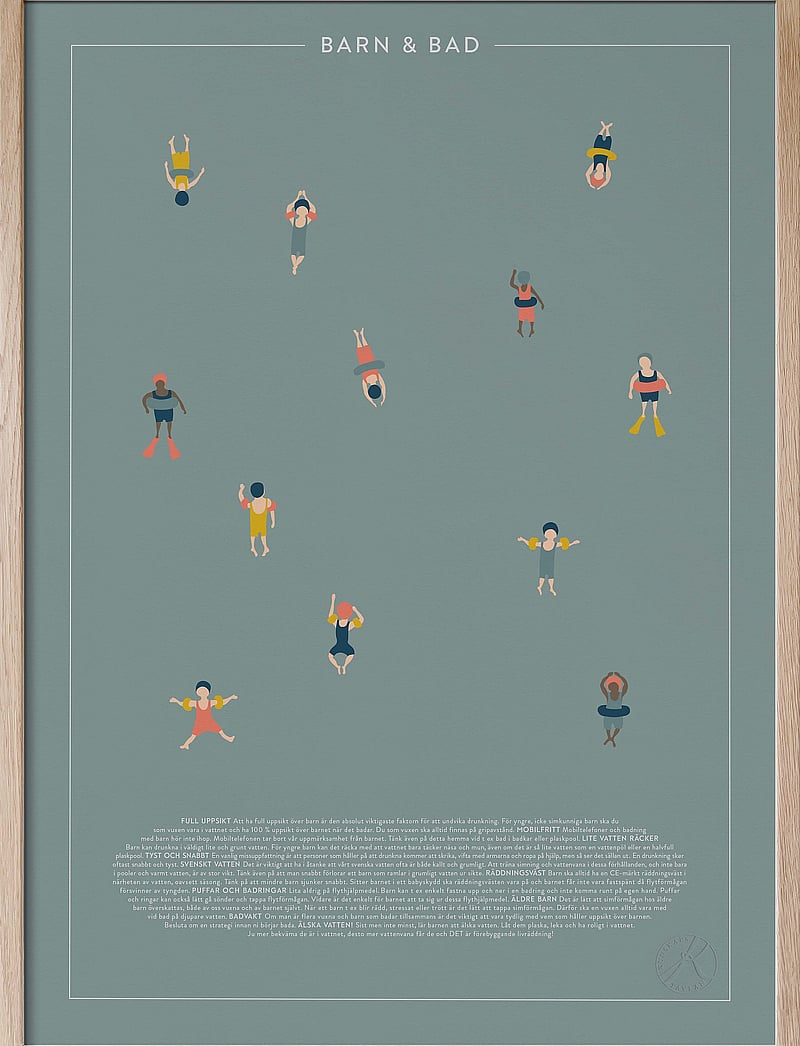 Kunskapstavlan® - Barn & bad - tekstiplakatid - swedish - 2