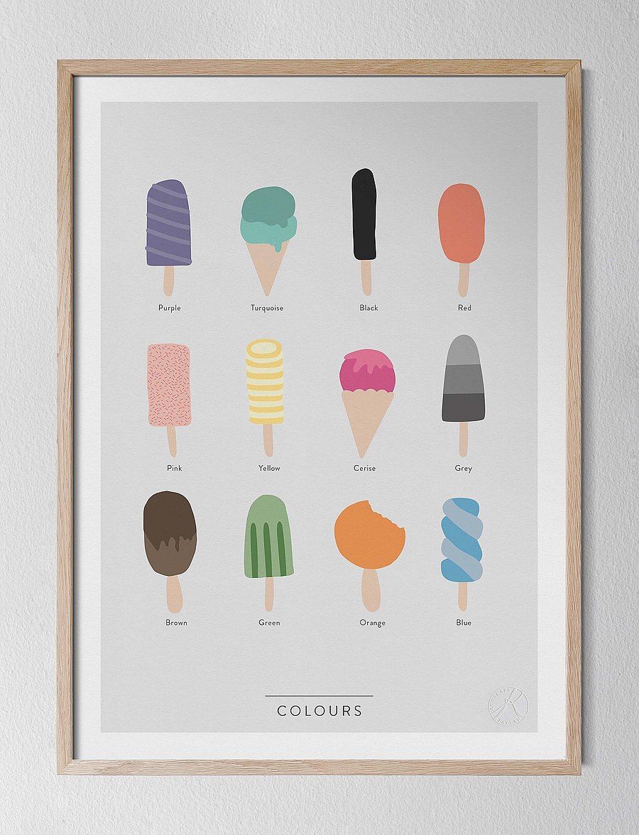 Kunskapstavlan® - Colours - På engelska - lebensmittel - english - 1