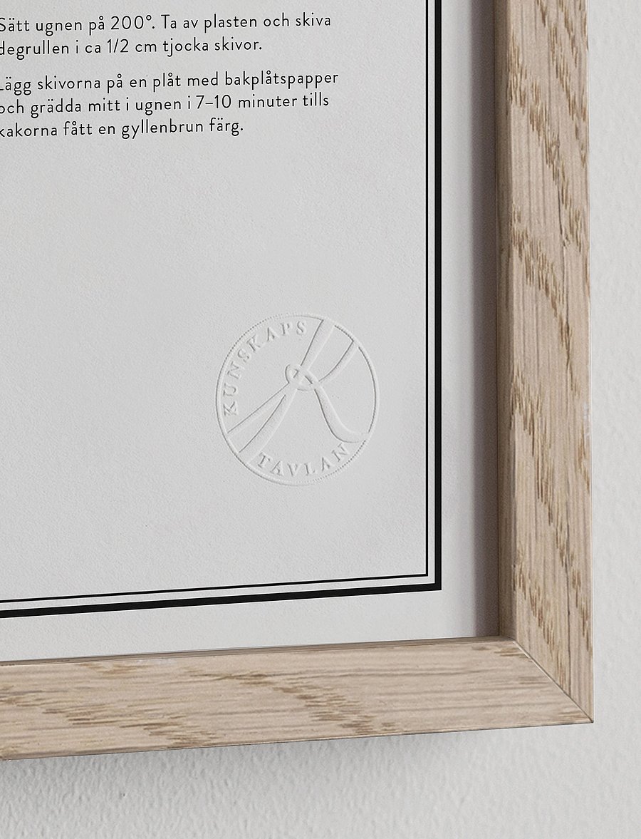 Kunskapstavlan® - Fika - essen - black & white - 0