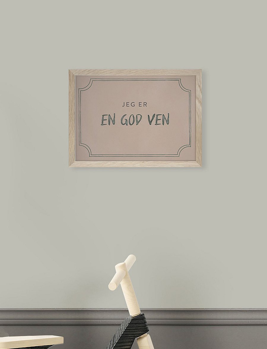 Kunskapstavlan® - Diplom for at være en god ven, Dusty Rose - På danska - madalaimad hinnad - dusty rose - 1