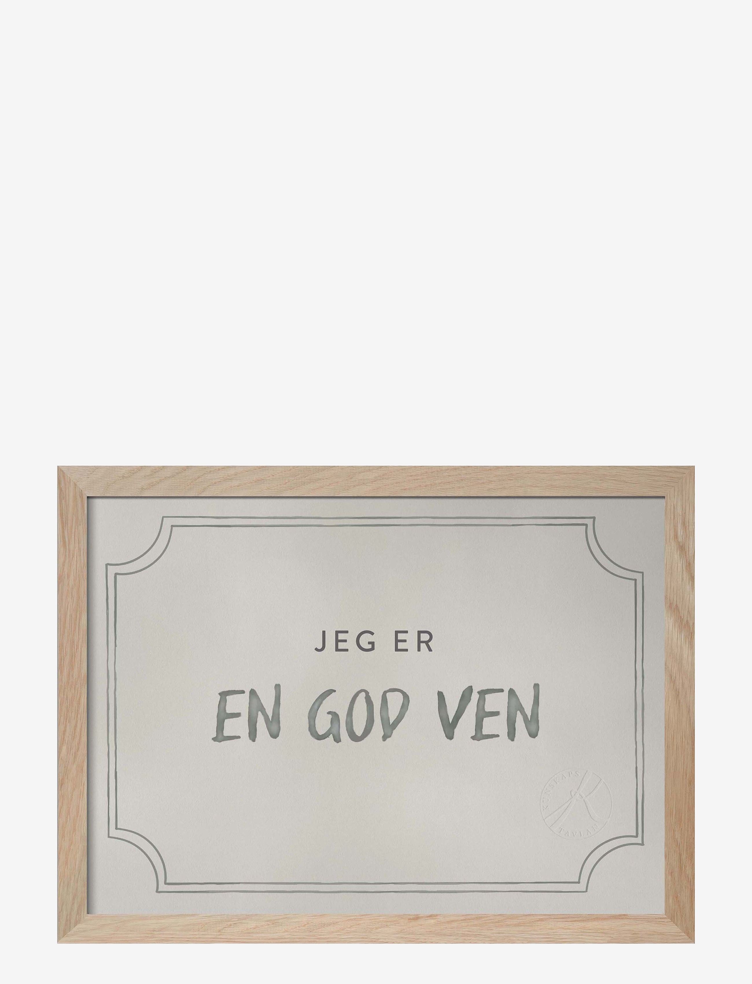 KUNSKAPSTAVLAN Diplom For At Være En God Ven, Dusty Mint - På Danska Patterned - Dänisch - Kinder