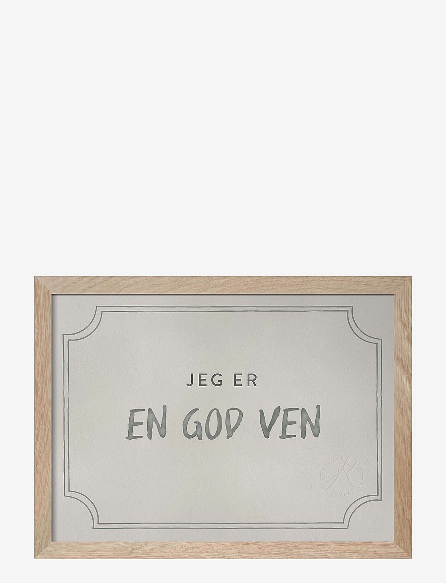 Kunskapstavlan® - Diplom for at være en god ven, Dusty Mint - På danska - sõprus - dusty mint - 1