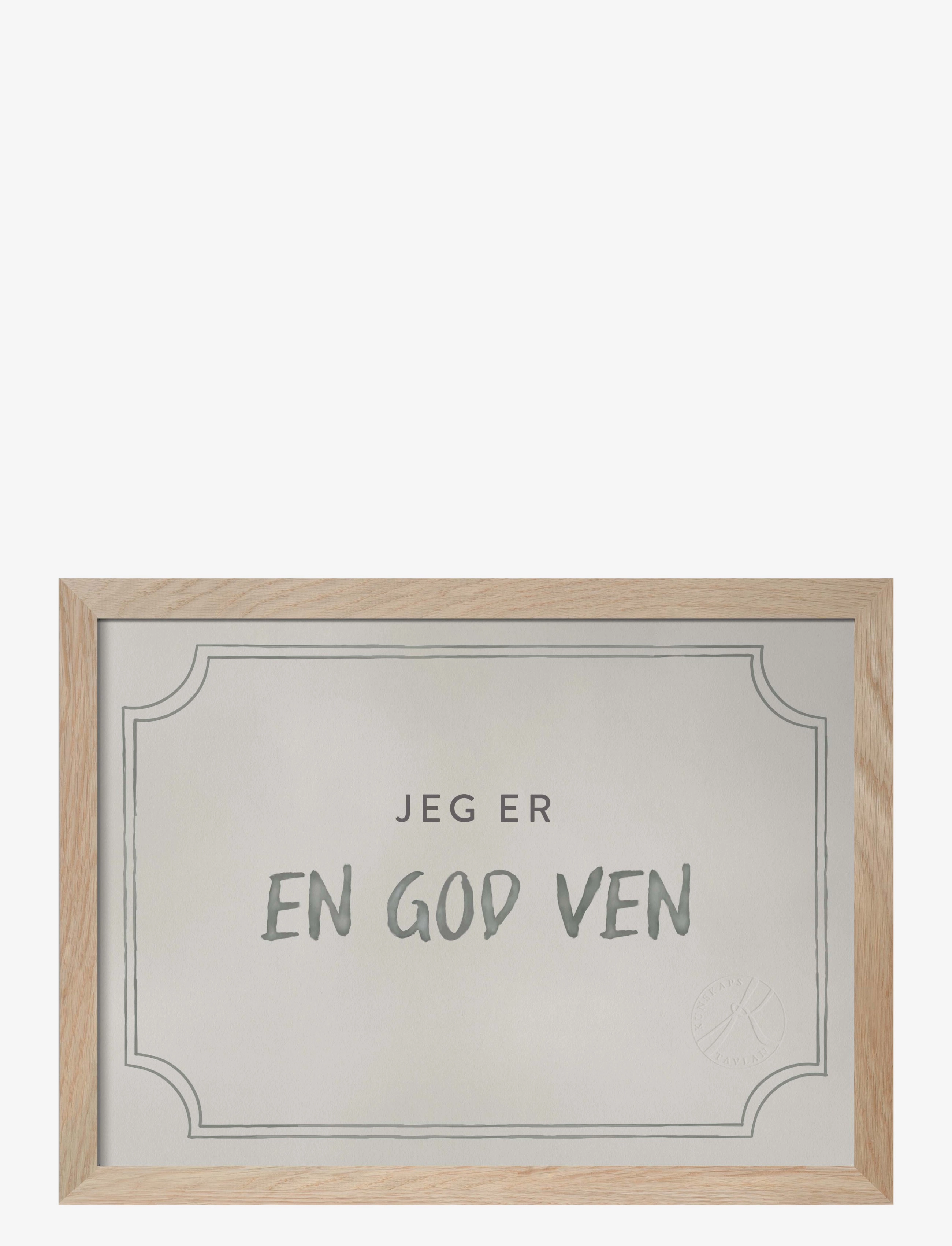 Kunskapstavlan® - Diplom for at være en god ven, Dusty Mint - På danska - vennskap - dusty mint - 2