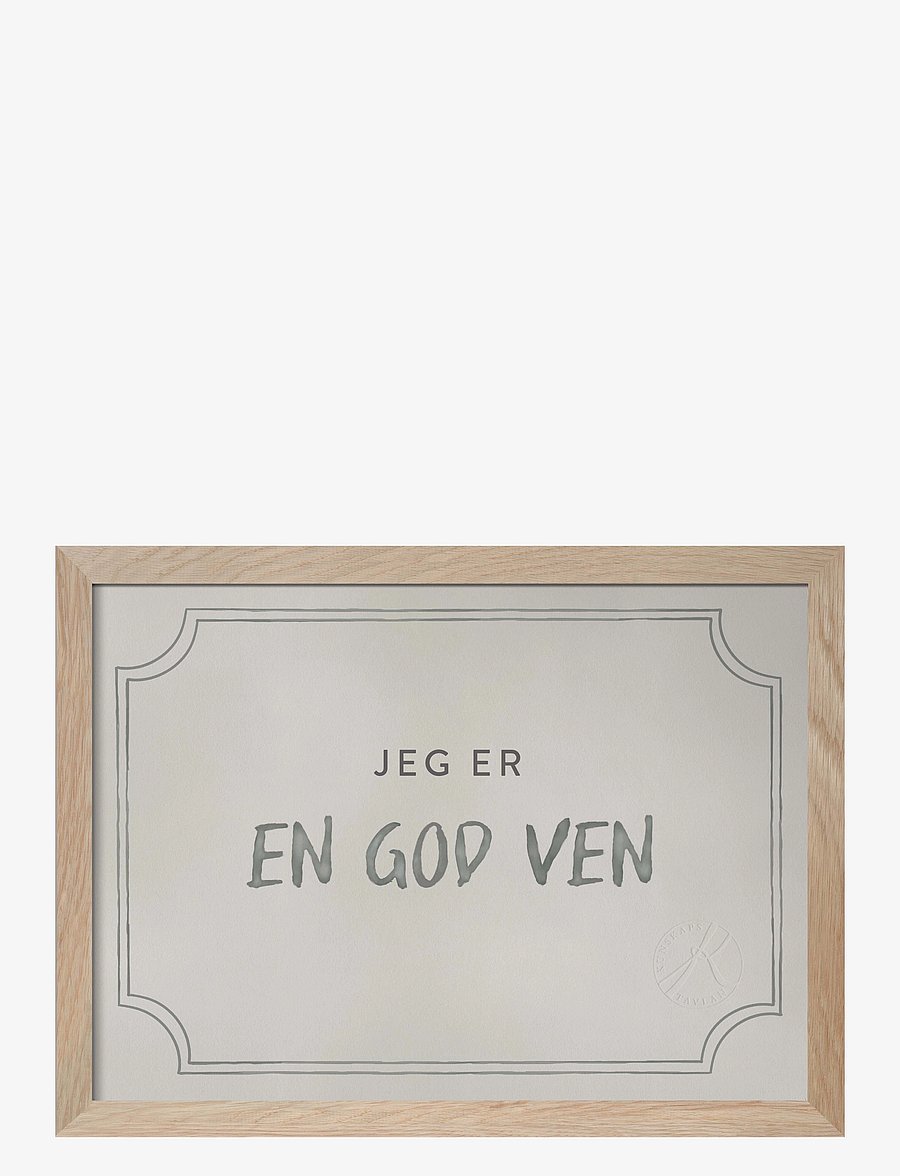 Kunskapstavlan® - Diplom for at være en god ven, Dusty Mint - På danska - sõprus - dusty mint - 2