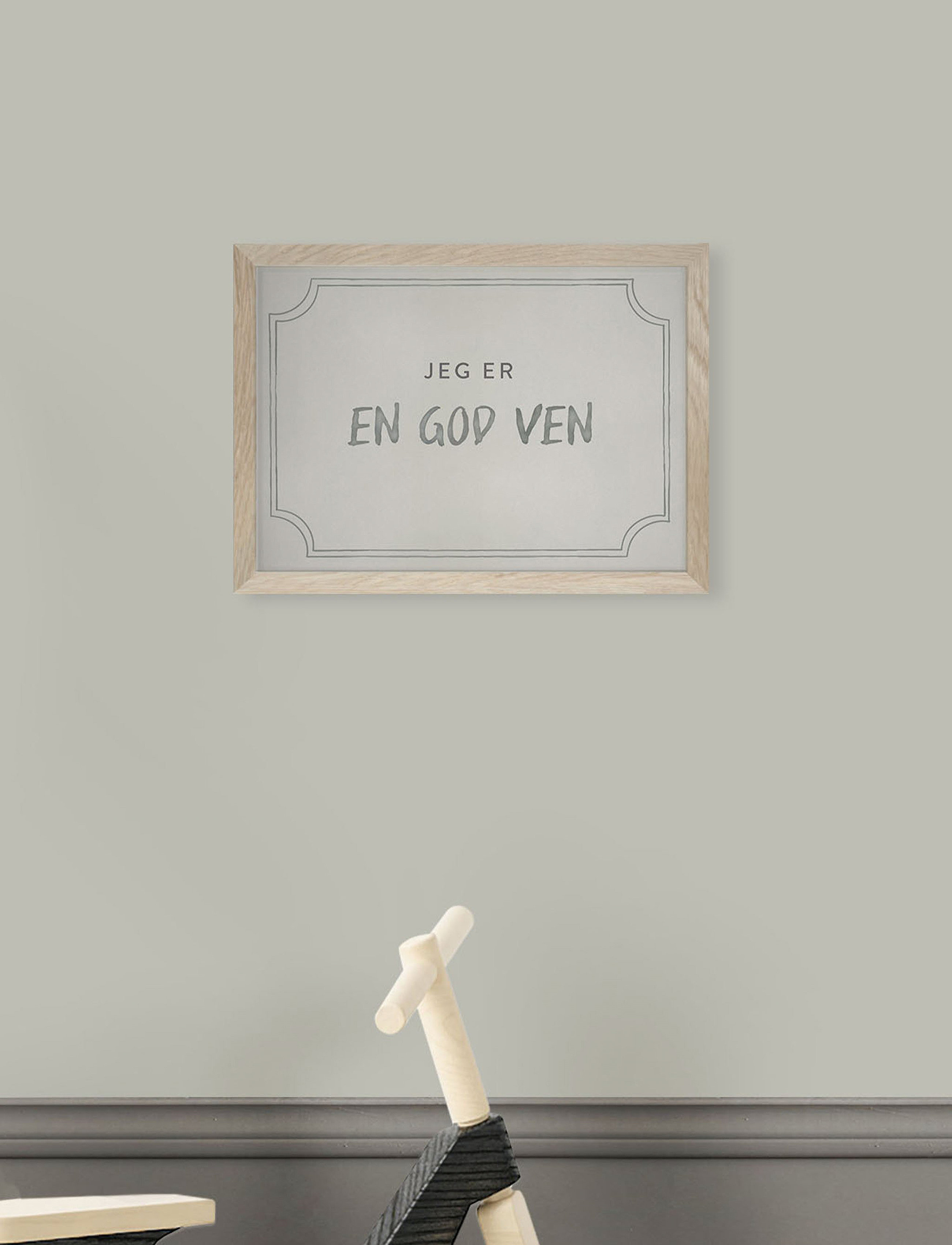 Kunskapstavlan® - Diplom for at være en god ven, Dusty Mint - På danska - vennskap - dusty mint - 0