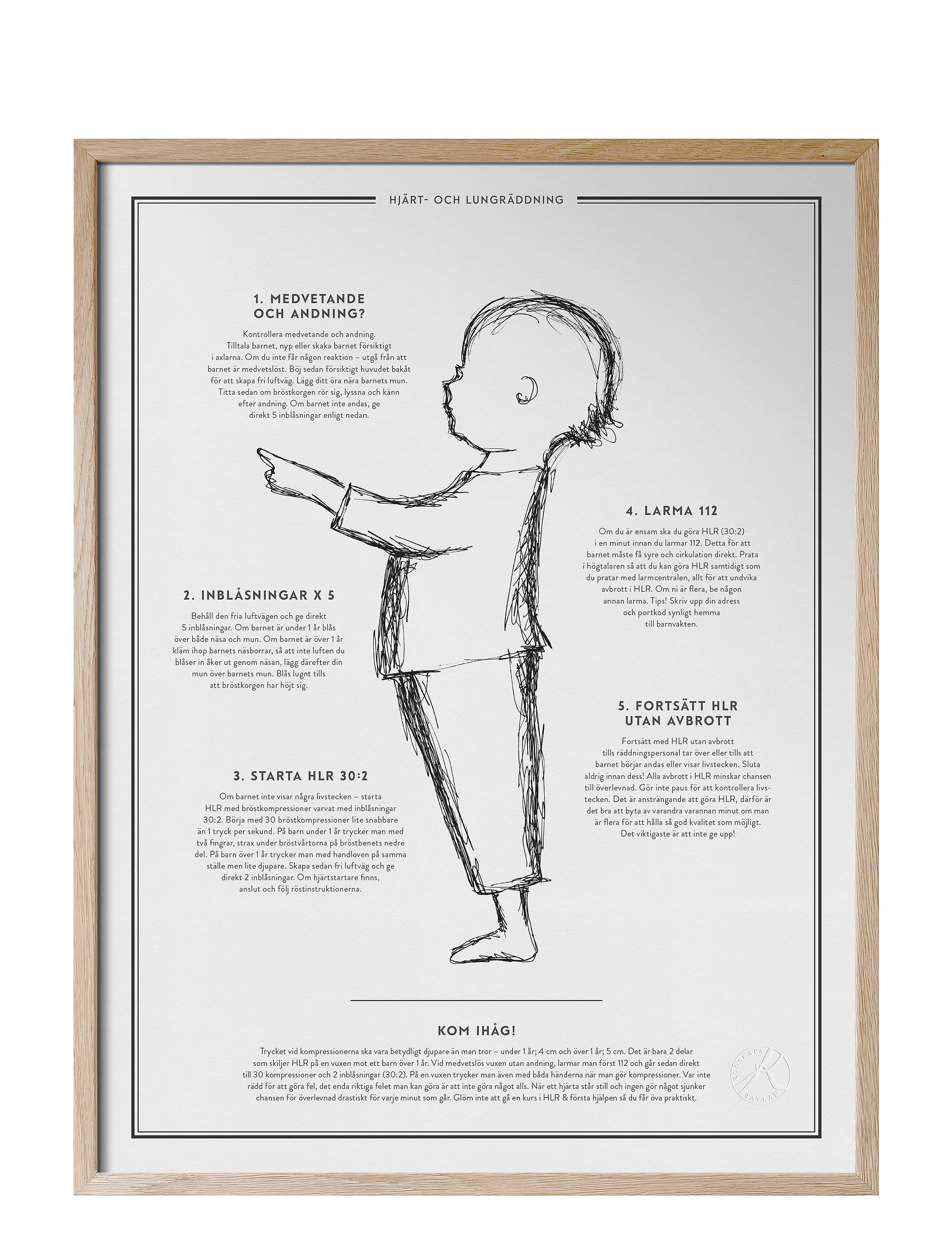 Kunskapstavlan Hlr Ida & August, 30X40 cm, Posters Frames, Mehrfarbig/gemustert - Posters, Kinder