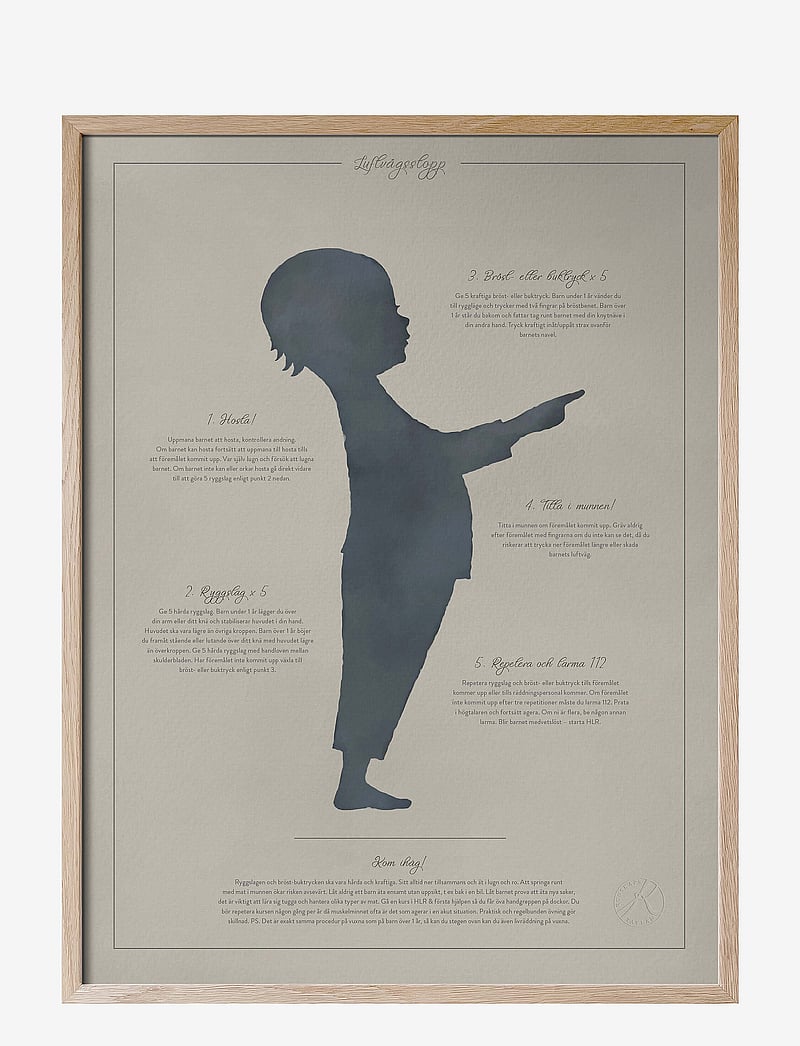 Kunskapstavlan® - Adele & Philip - HLR & Luftvägsstopp 30x40 cm par - die niedrigsten preise - multicolor - 0