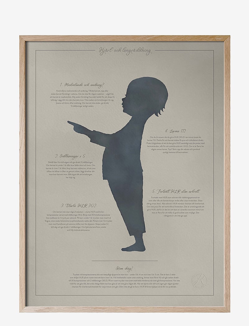 Kunskapstavlan® - Adele & Philip - HLR & Luftvägsstopp 30x40 cm par - die niedrigsten preise - multicolor - 1