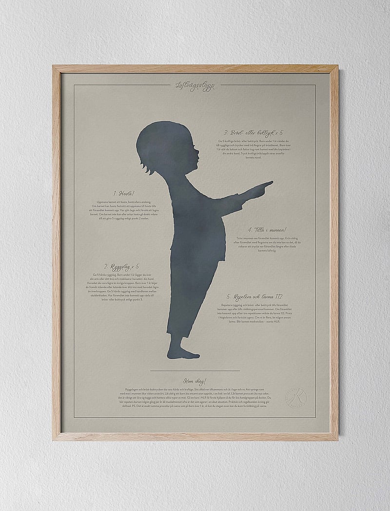 Kunskapstavlan® - Adele & Philip - HLR & Luftvägsstopp 30x40 cm par - die niedrigsten preise - multicolor - 2