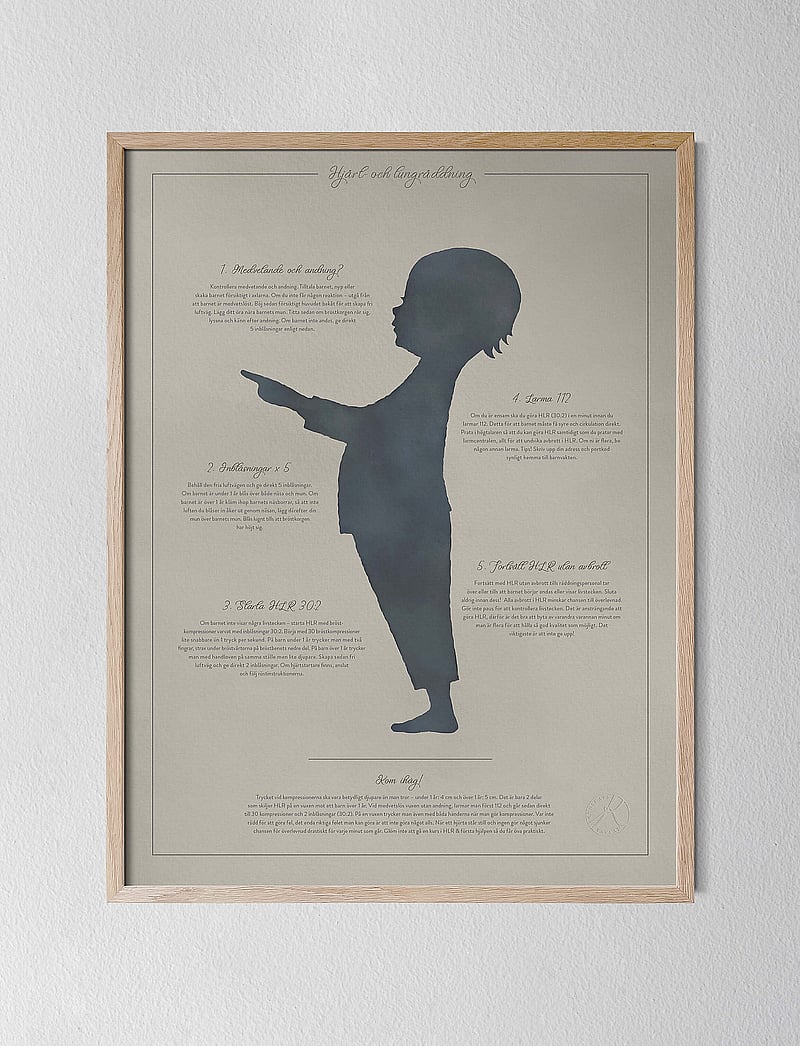 Kunskapstavlan® - Adele & Philip - HLR & Luftvägsstopp 30x40 cm par - die niedrigsten preise - multicolor - 3