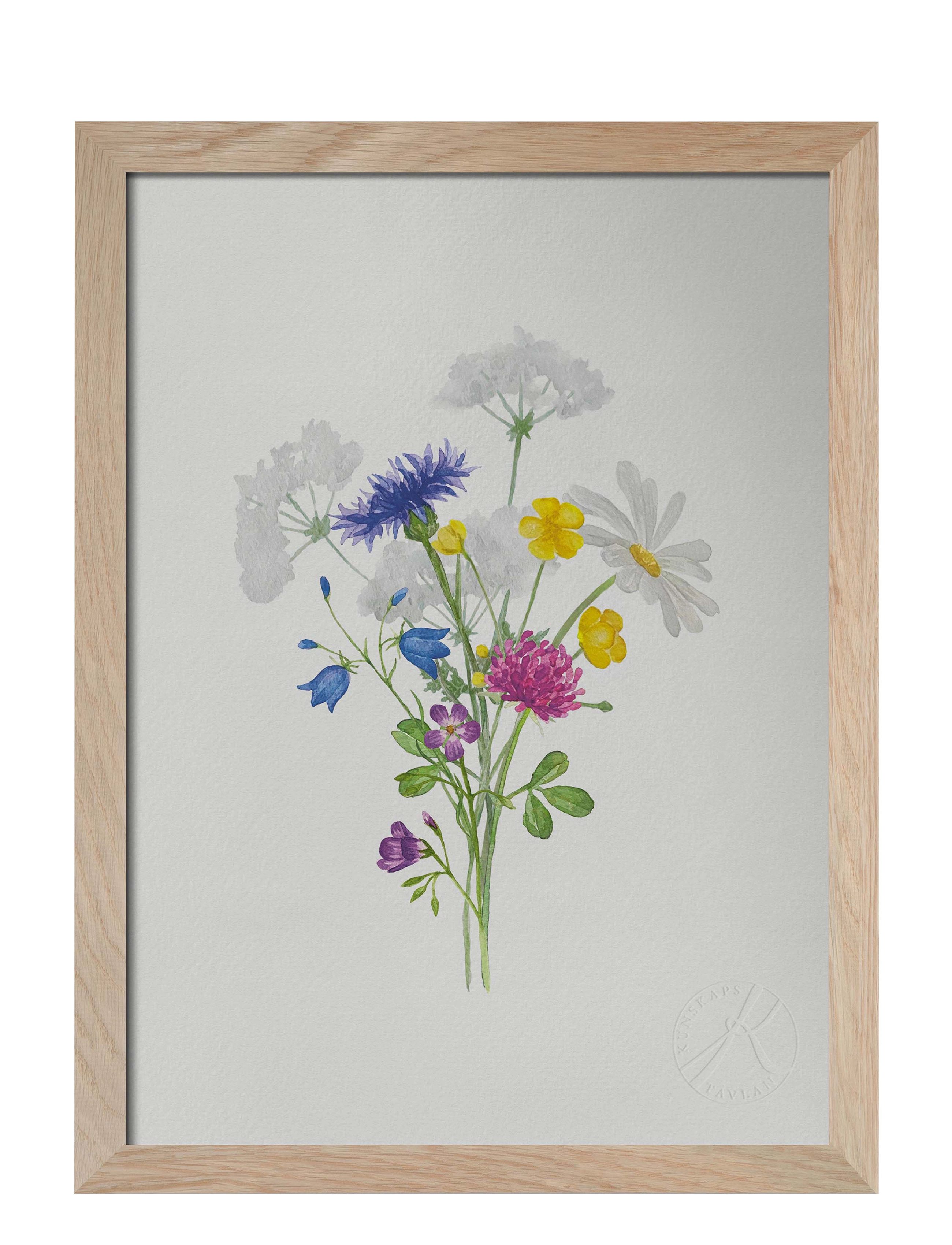 KUNSKAPSTAVLAN Sju Sorters Blommor Patterned - A4 - Unisex