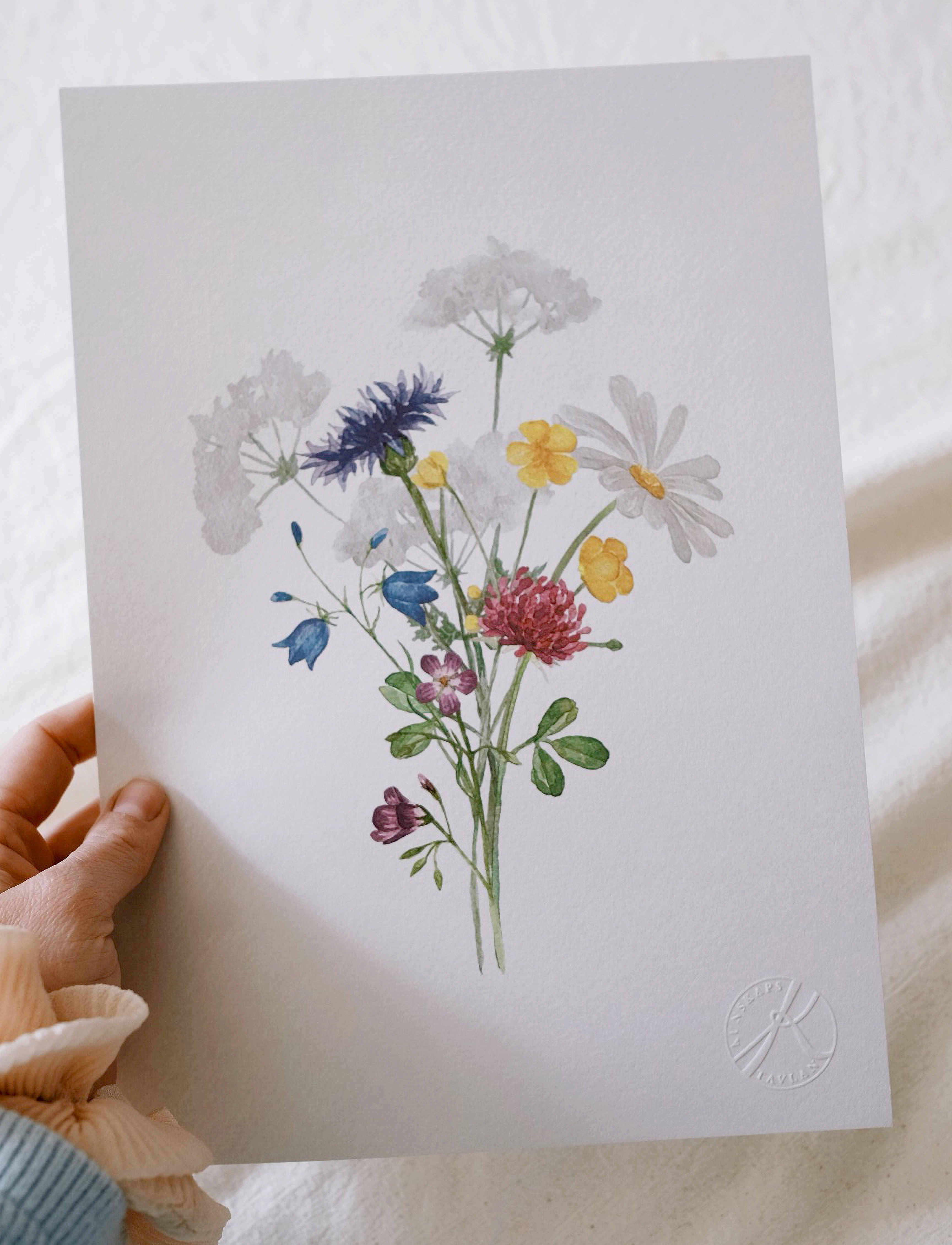 Kunskapstavlan Sju Sorters Blommor, A4, Posters, Mehrfarbig/gemustert - Botanical, Homeware