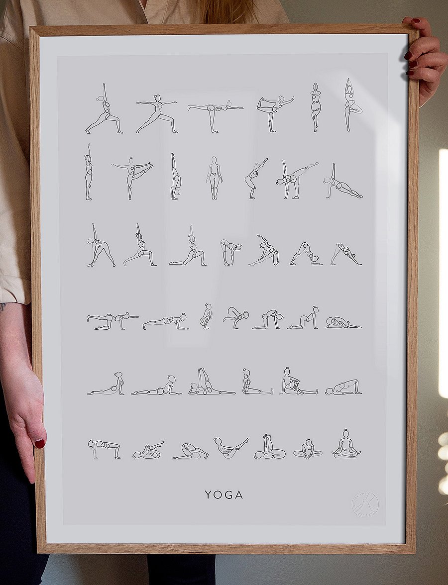 Kunskapstavlan® - Yoga - illustrationen - multicolor - 0