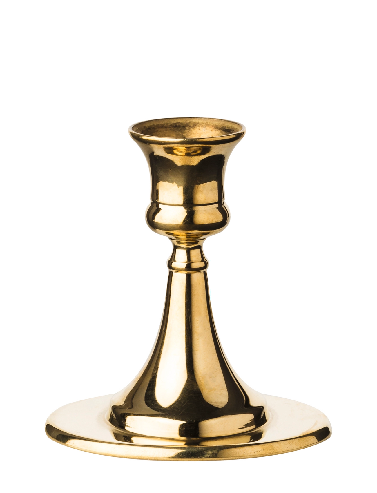 KUNSTINDUSTRIEN Italian Oval Candlestick Gold - H10CM - Unisex