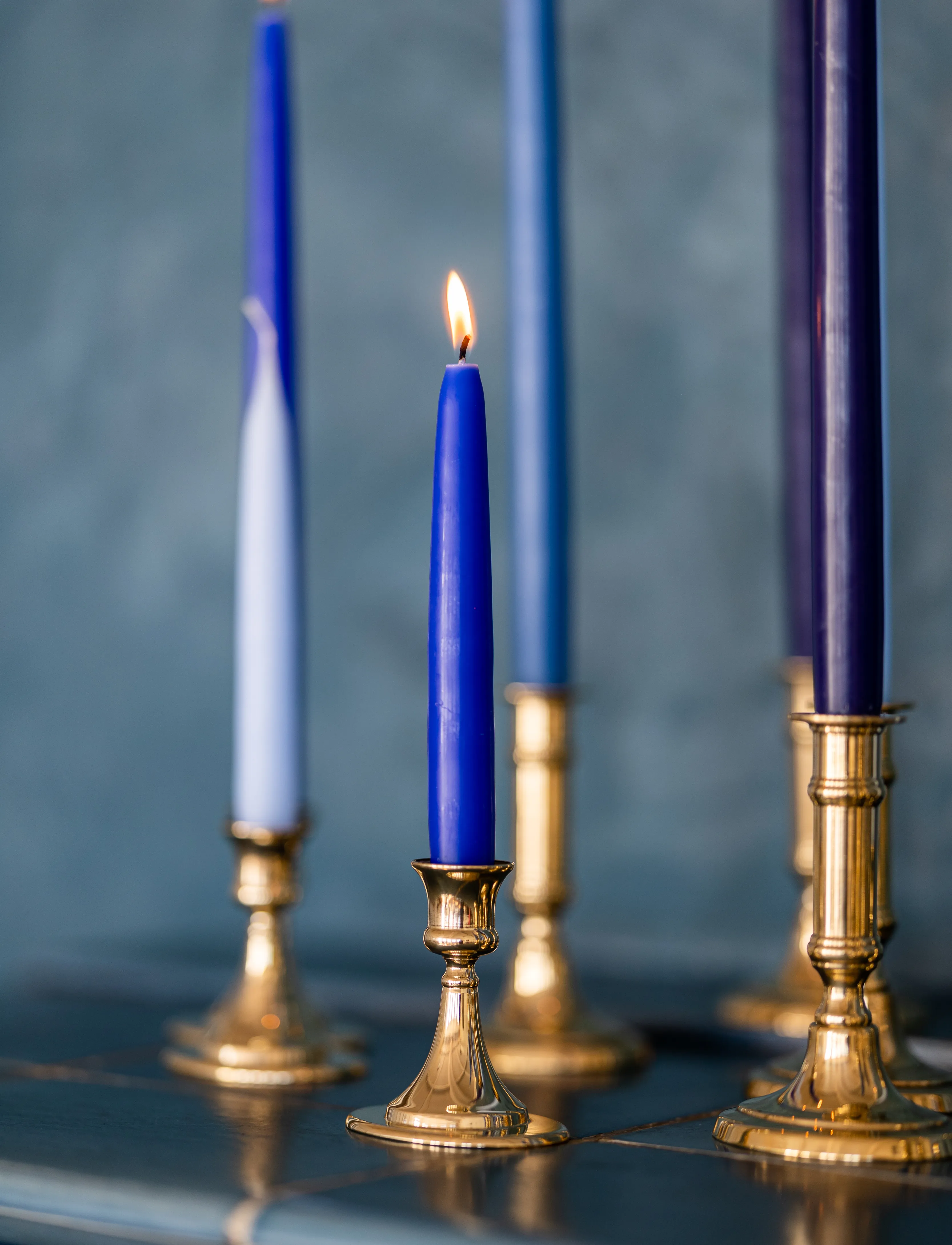 Kunstindustrien - Italian Oval Candlestick - lowest prices - brass - 3