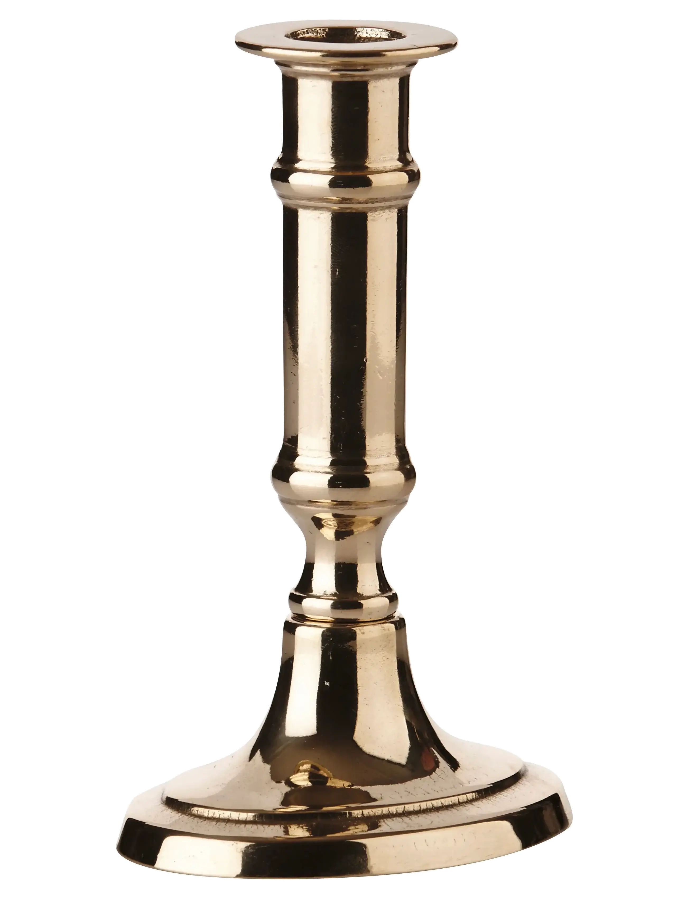 KUNSTINDUSTRIEN Italian Oval Candlestick Gold - H14CM - Unisex