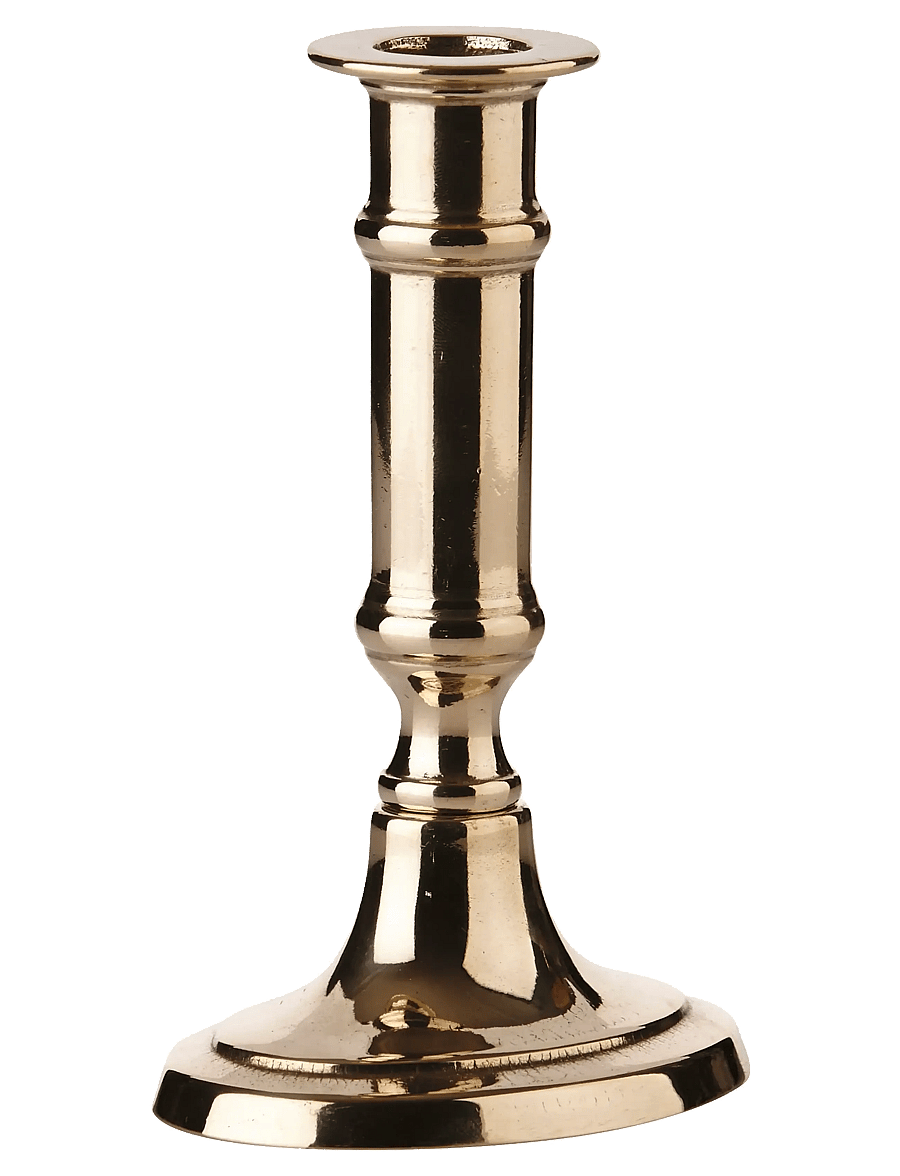 Kunstindustrien - Italian Oval Candlestick - svečturi - brass - 1
