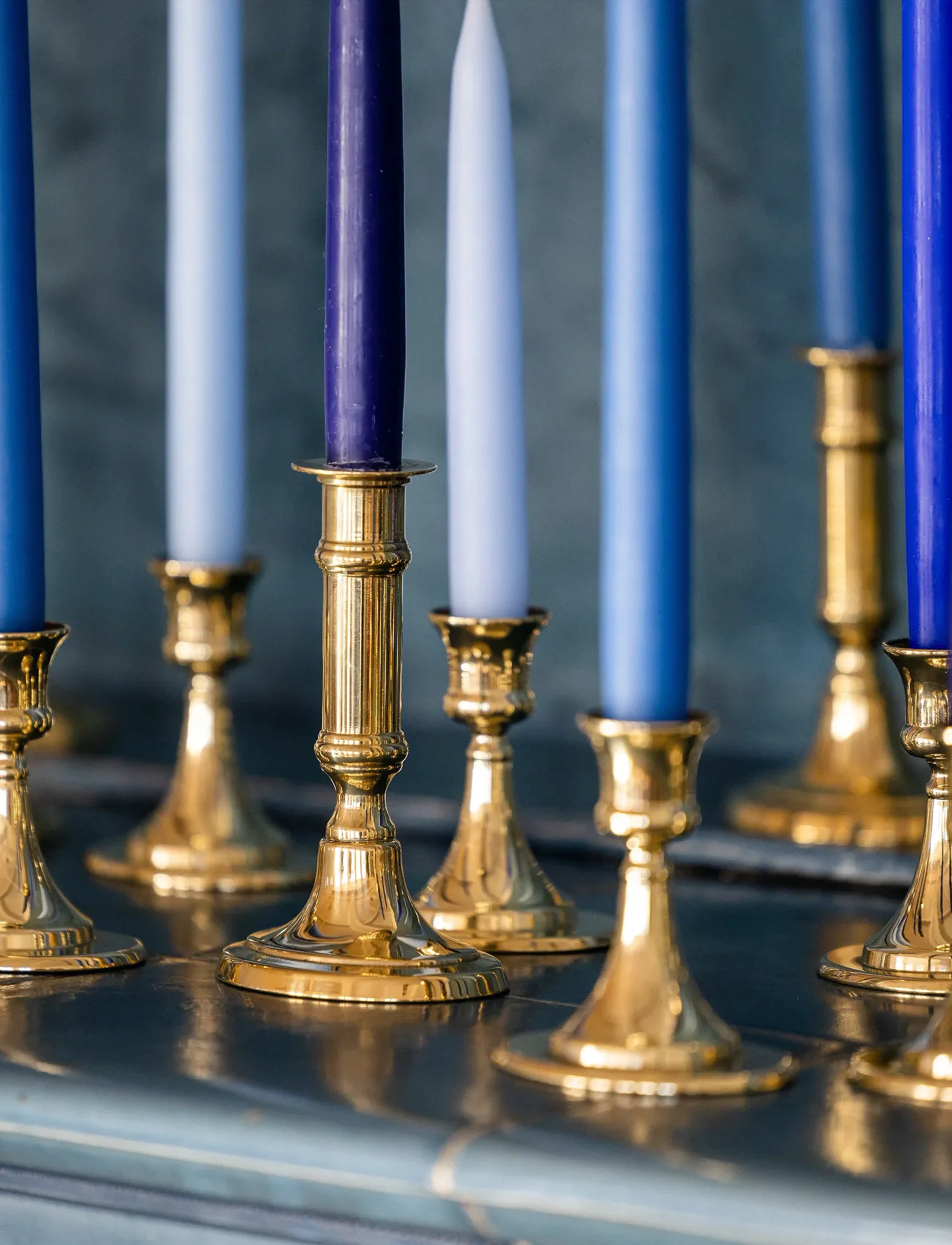 Kunstindustrien Italian Oval Candlestick, H14 cm, Gold, Lysestager & Lanterner > Lysestager, Unisex
