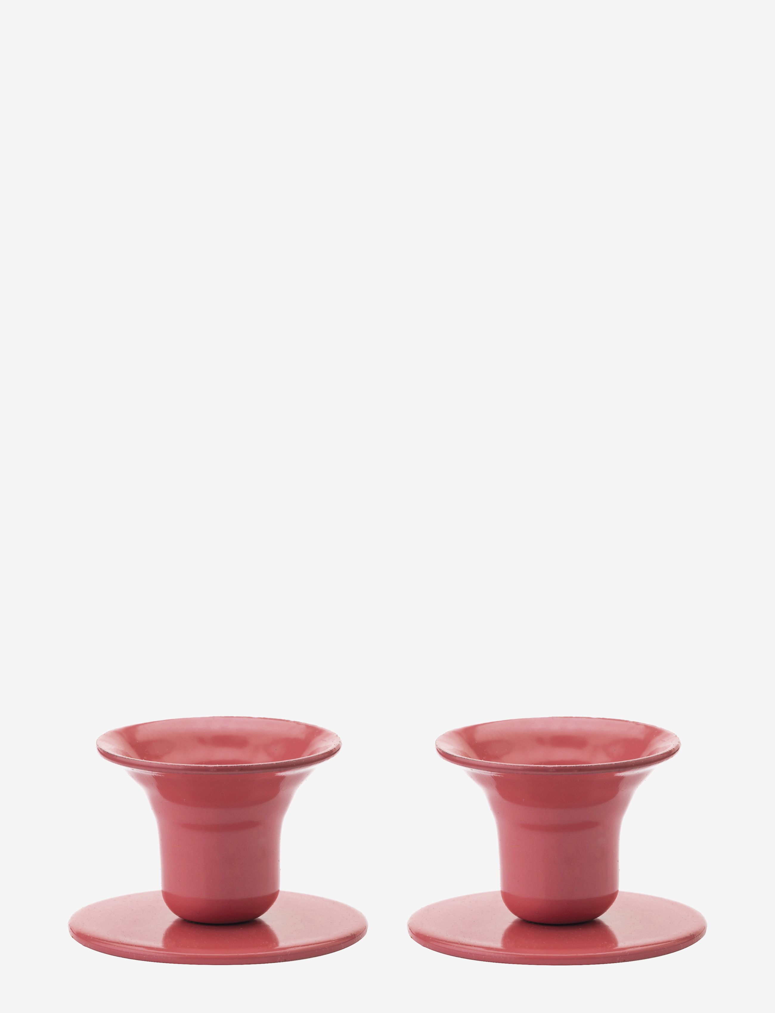 KUNSTINDUSTRIEN The Bell Candlestick - 2 Pack Pink - One Size - Unisex