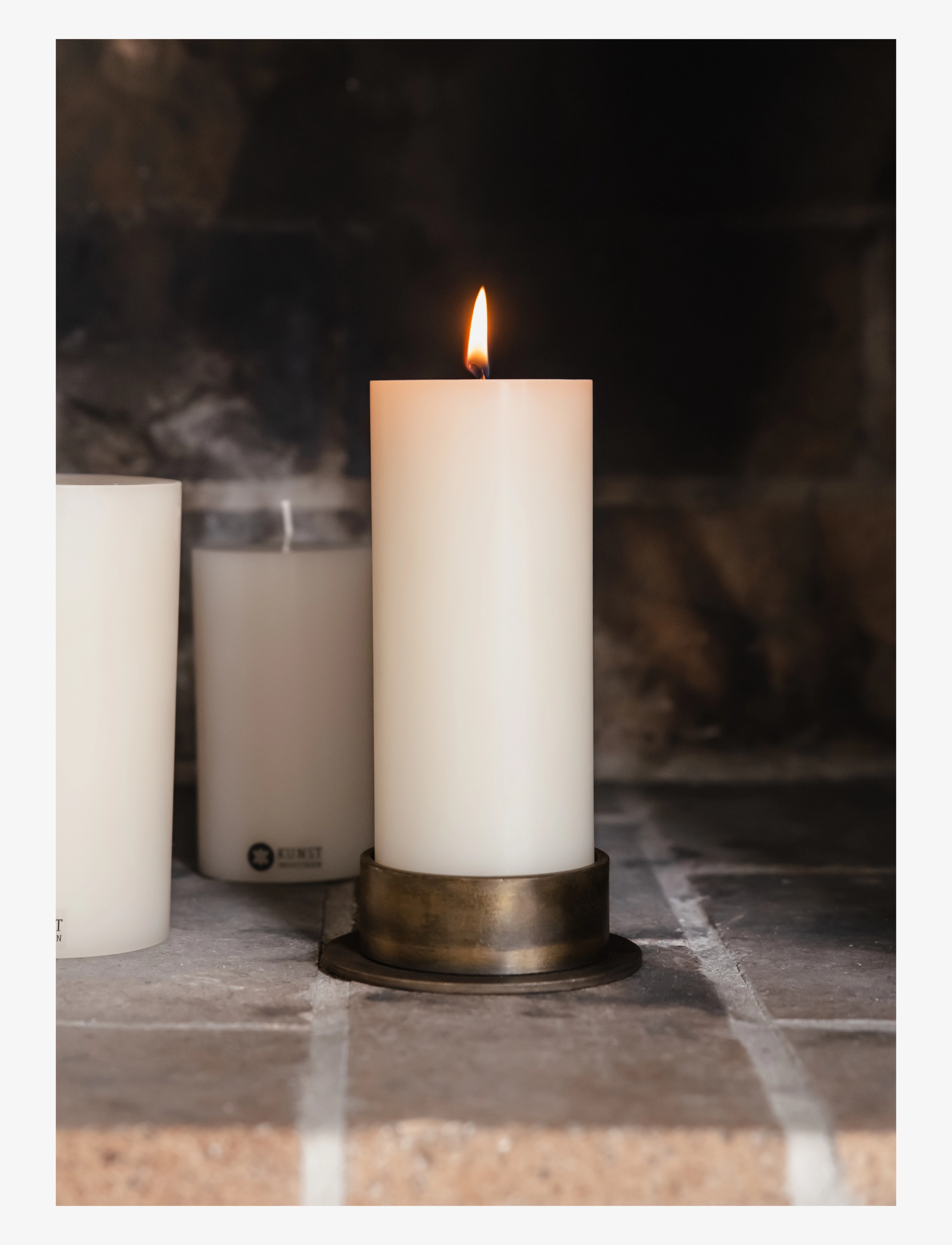 Kunstindustrien - The Circle (5 cm candle) - Burned - sprittkertahaldarar - burned - 2