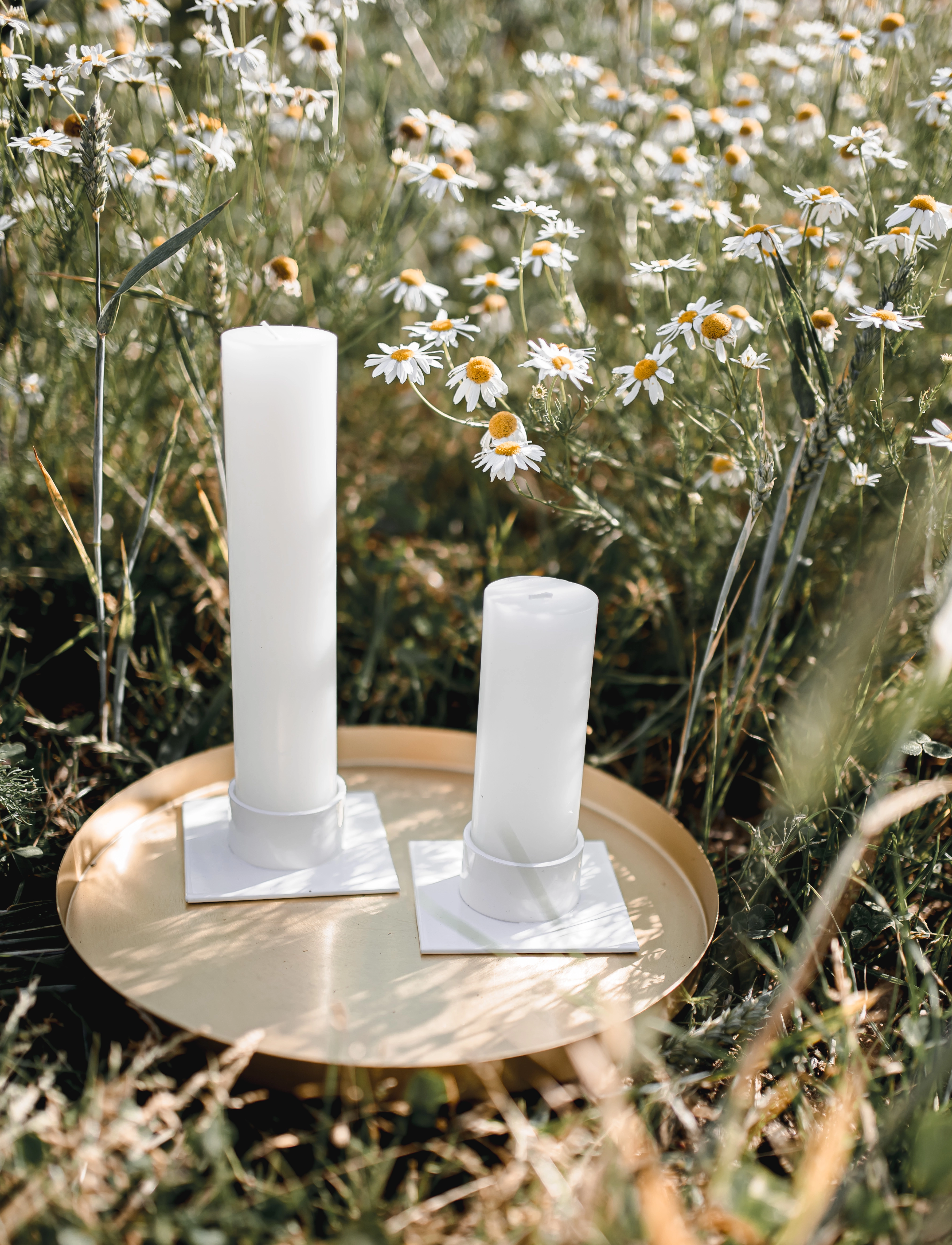Kunstindustrien Candleholder -The Circle, Ø 5 cm, Decoration, Weiß - Candlesticks & Tealight Holders, Homeware
