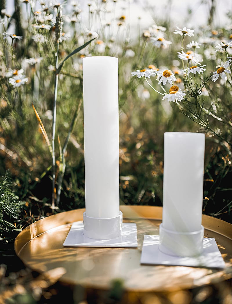 Kunstindustrien - Candleholder -The Square - kerzenständer - white - 2