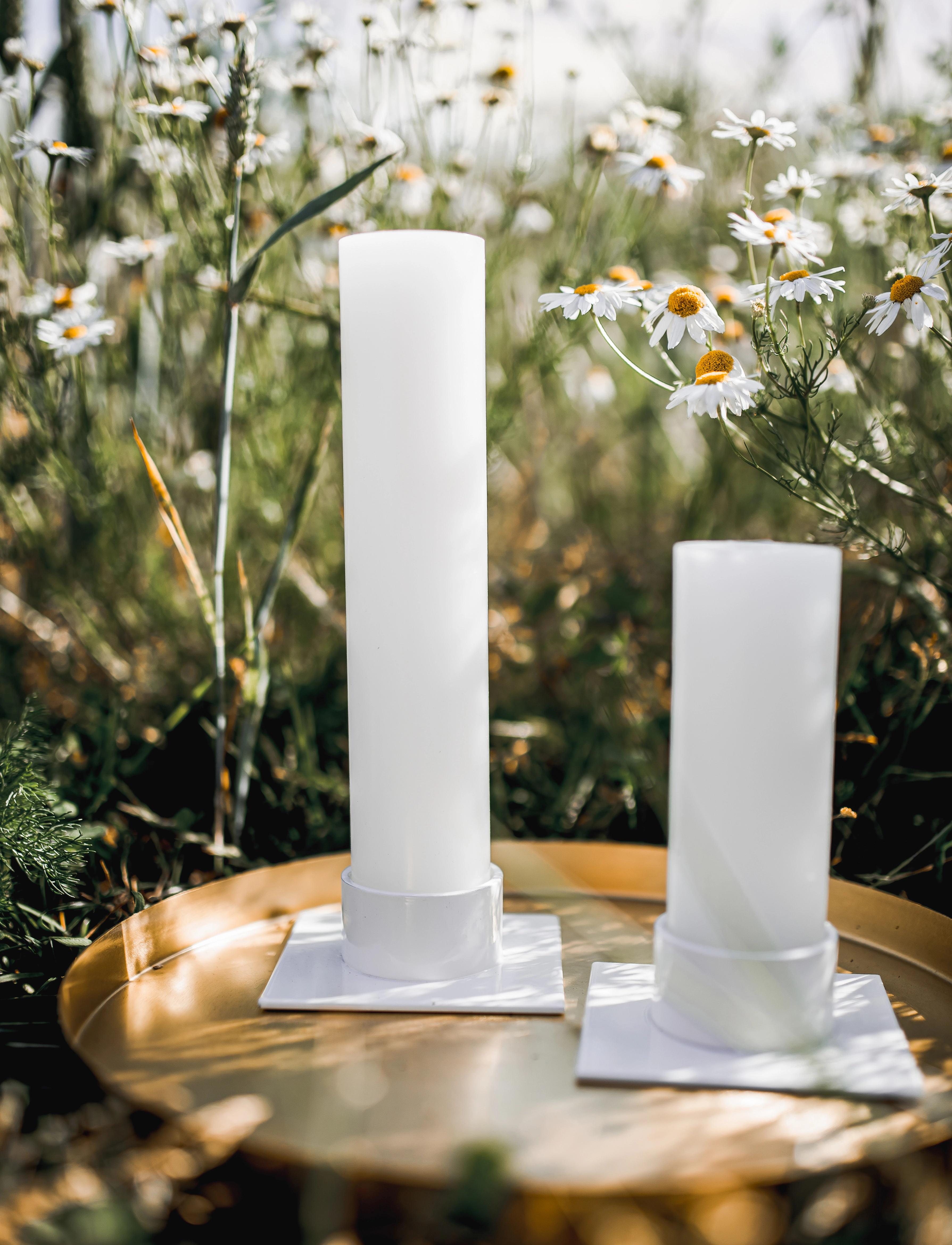 Kunstindustrien - Candleholder -The Square - candlesticks - white - 2