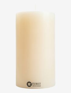 Coloured Handcrafted Pillar Candle, Off-white, 7 cm x 12 cm, Kunstindustrien