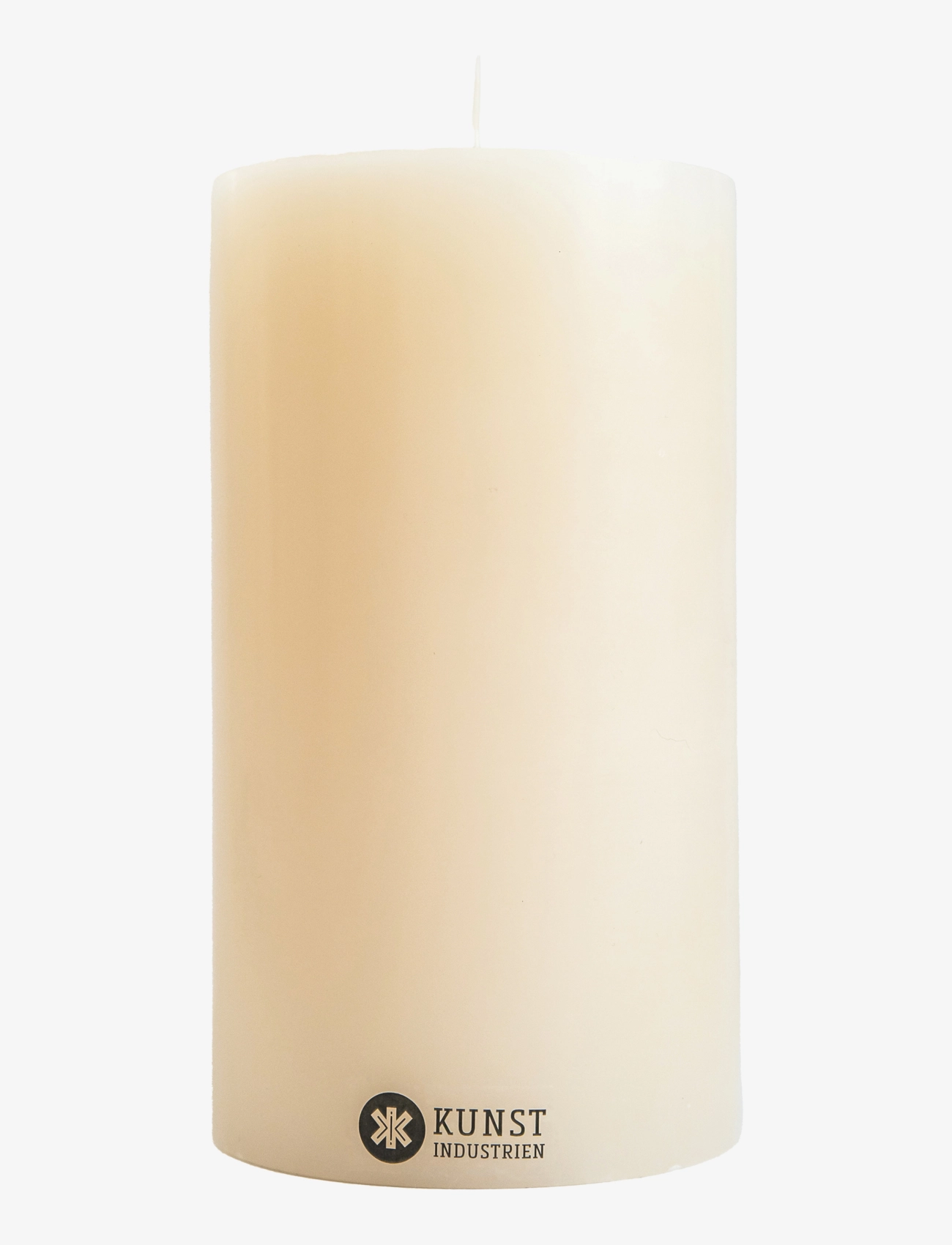 Kunstindustrien Coloured Handcrafted pillar Candle - Einrichtung - OFF-WHITE / white