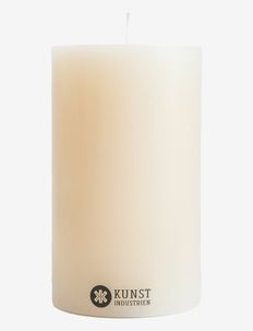 Coloured Handcrafted pillar Candle, Off-white, 8,5 cm x 15 cm, Kunstindustrien