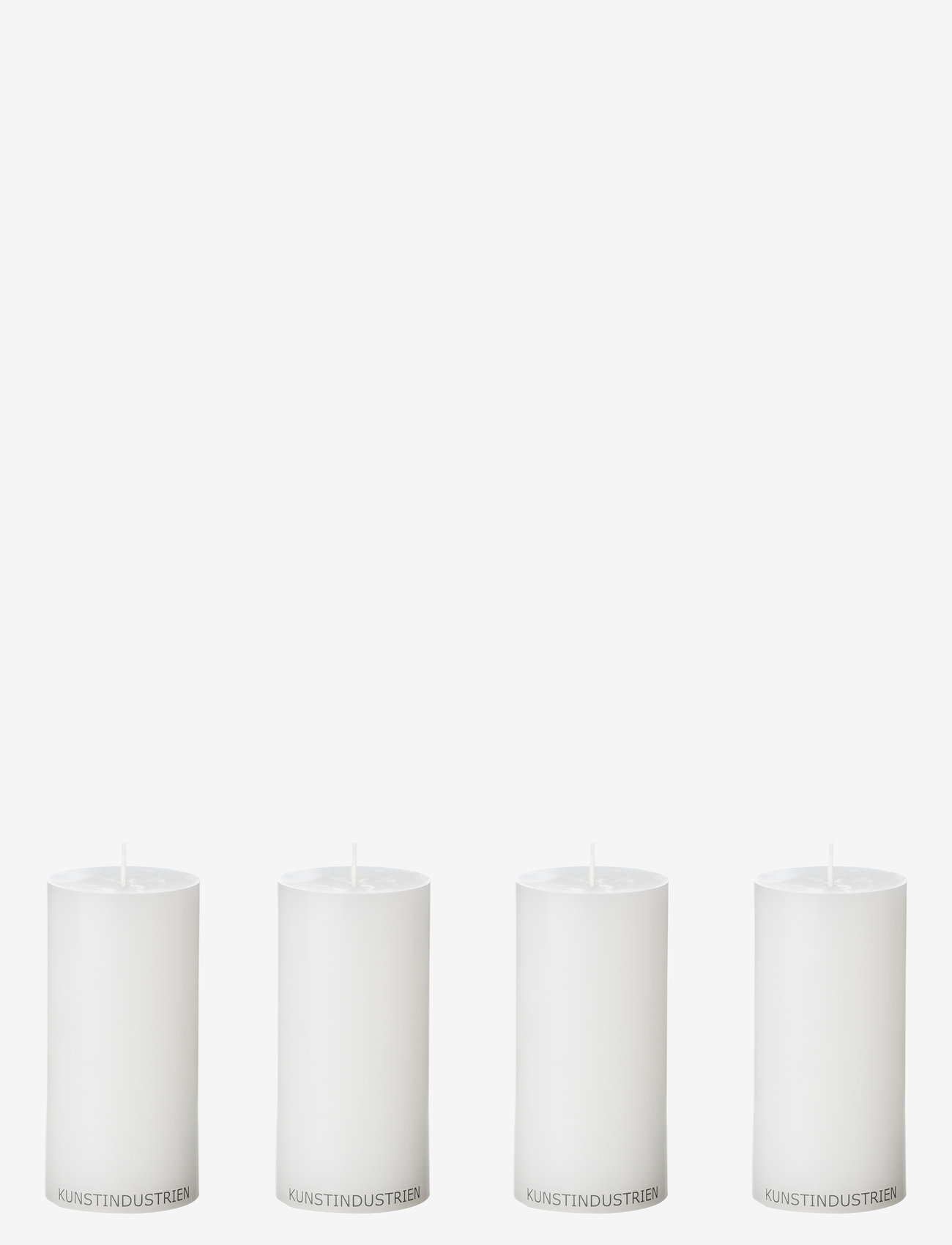 Kunstindustrien - Wax Alter Candles, 4 piece - kubbelys - white - 0
