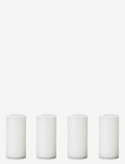 Wax Alter Candles, 4 piece - WHITE