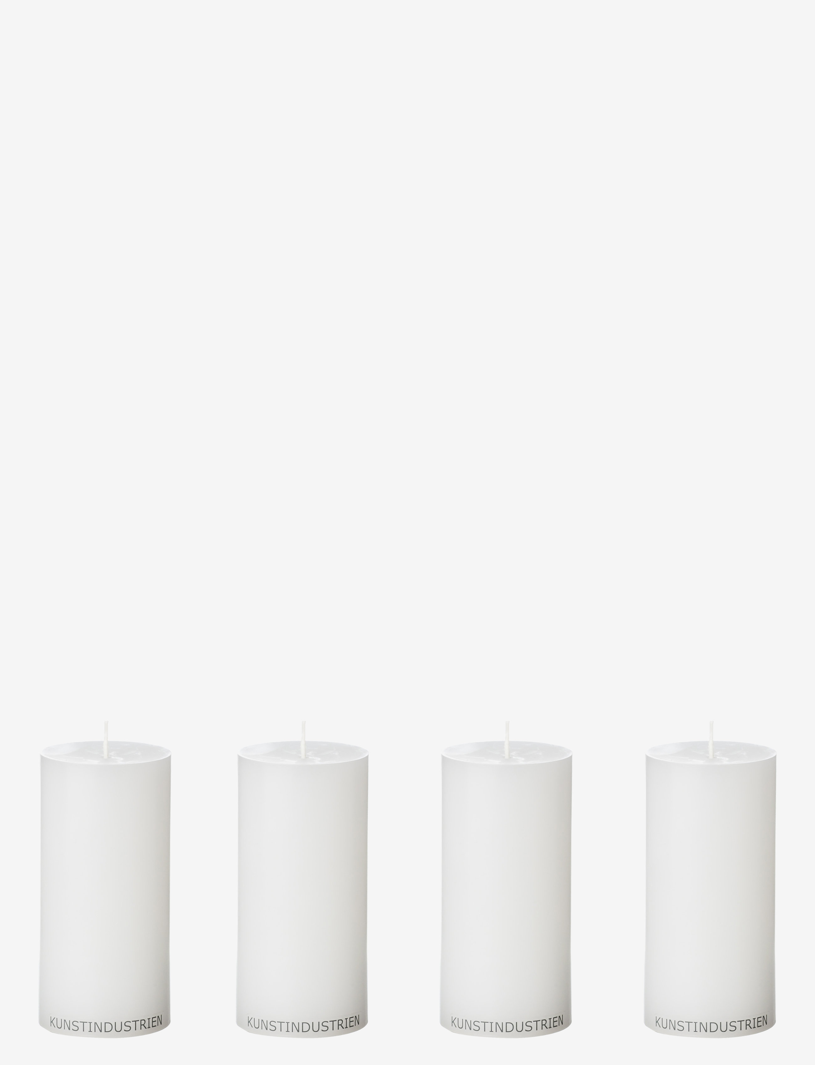 Kunstindustrien Wax Alter Candles, 4 piece - Home - WHITE / white
