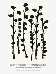 Kunstindustrien - Abstract Flowers - Poster - motiver i svart og hvitt - multi - 0