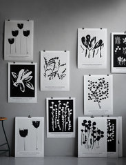 Kunstindustrien - Abstract Flowers - Poster - motiver i svart og hvitt - multi - 1