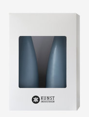 Kunstindustrien - Hand Dipped Cone-Shaped Candles, 2 pack - laveste priser - bluegrey - 1