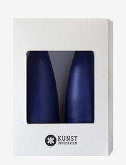 Kunstindustrien - Hand Dipped Cone-Shaped Candles, 2 pack - laveste priser - antique blue - 1