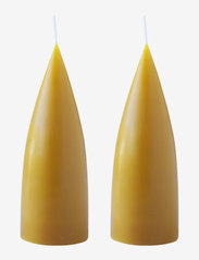 Hand Dipped Cone-Shaped Candles, 2 pack - HONEY