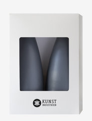 Kunstindustrien - Hand Dipped Cone-Shaped Candles, 2 pack - de laveste prisene - charcoal grey - 1