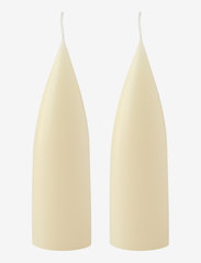 Hand Dipped Cone-Shaped Candles, 2 pack - IVORY