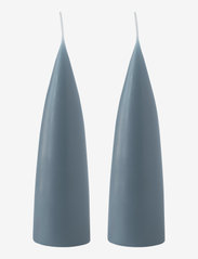 Hand Dipped Cone-Shaped Candles, 2 pack - BLUEGREY