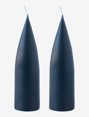 Hand Dipped Cone-Shaped Candles, 2 pack - MARINE BLUE