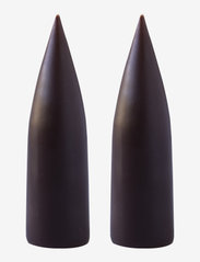 Hand Dipped Cone-Shaped Candles, 2 pack - CHOCOLATE BROWN