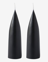 Hand Dipped Cone-Shaped Candles, 2 pack - BLACK