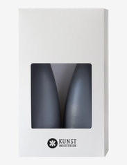 Kunstindustrien - Hand Dipped Cone-Shaped Candles, 2 pack - laveste priser - charcoal grey - 1