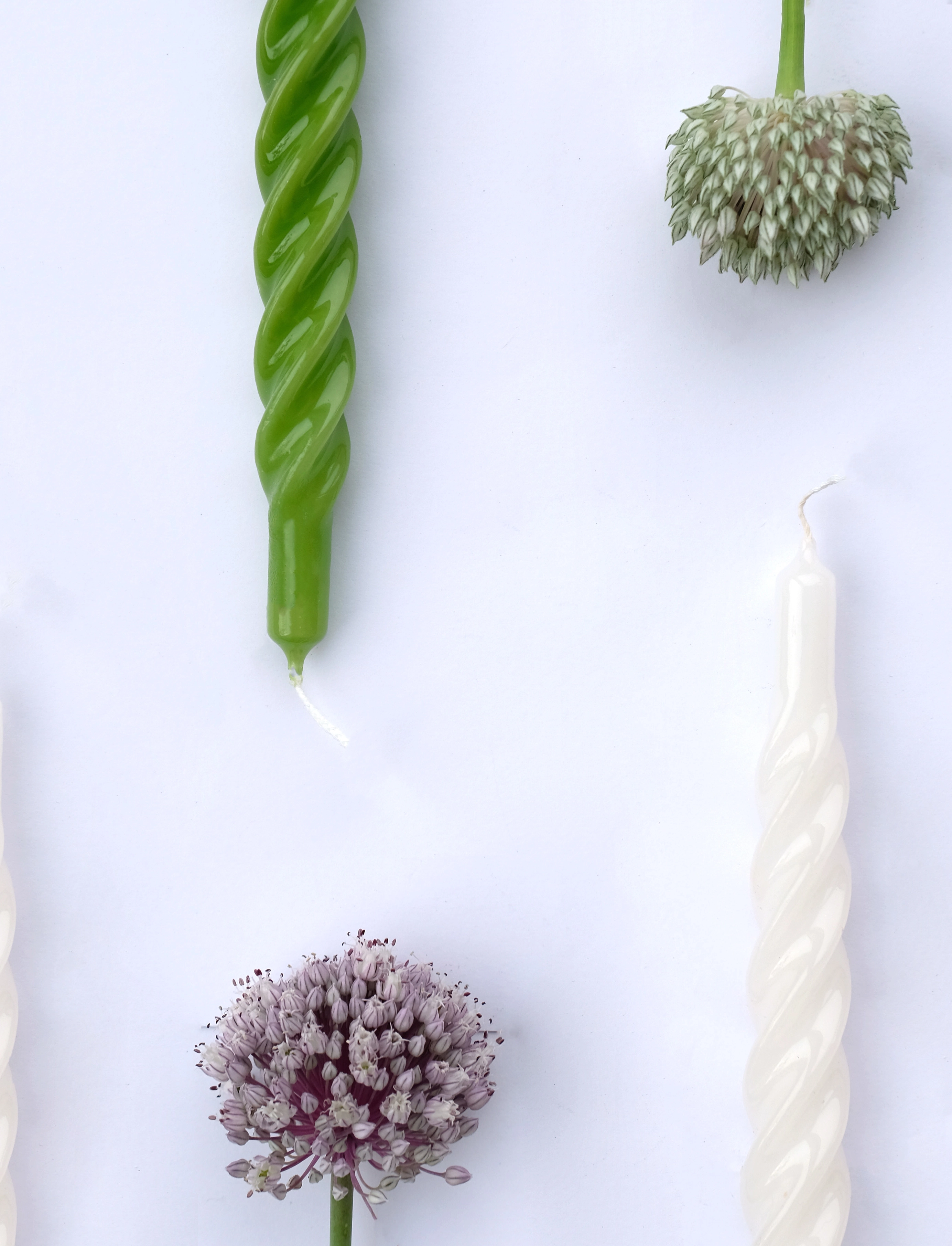 Kunstindustrien - Twisted Candles, 6 piece box - køb efter pris - white - 4