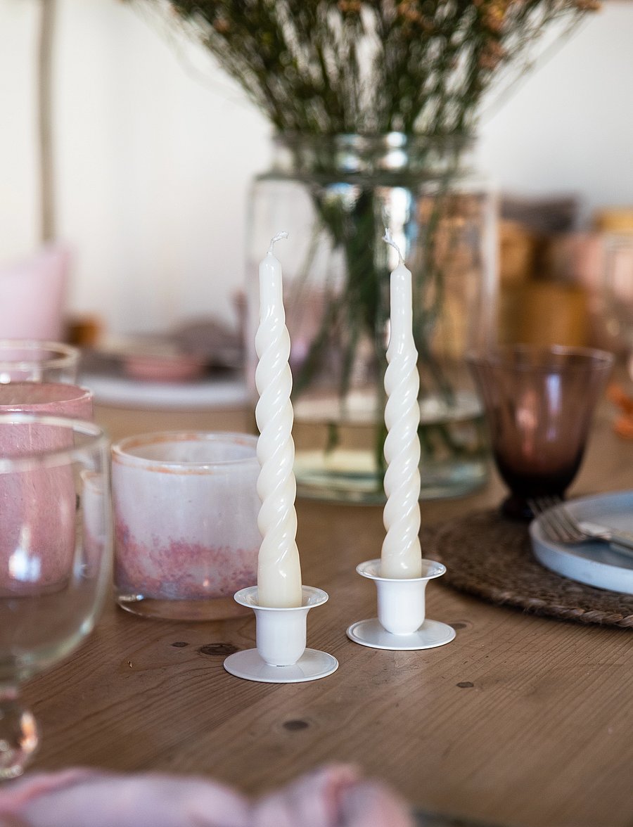 Kunstindustrien - Twisted Candles, 6 piece box - madalaimad hinnad - white - 5