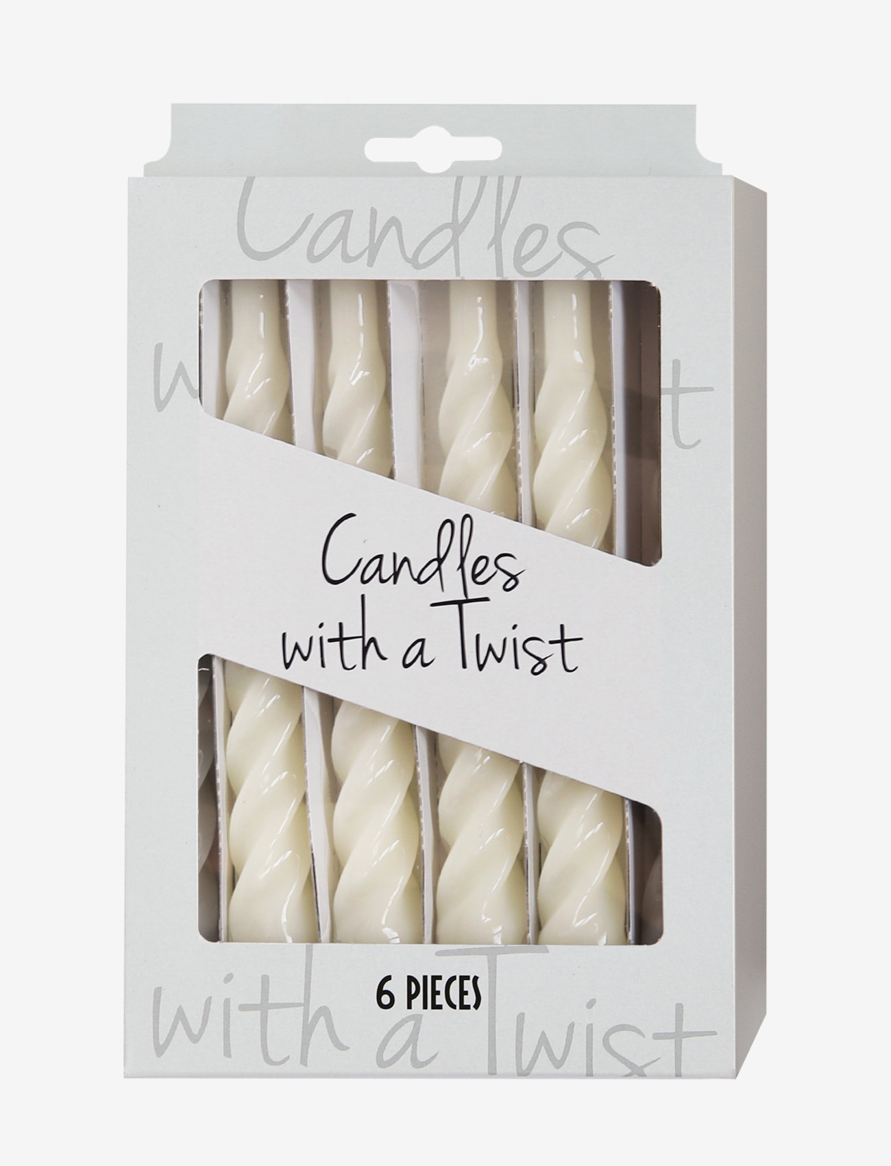 Kunstindustrien - Twisted Candles, 6 piece box - osta hinnan perusteella - ivory - 1
